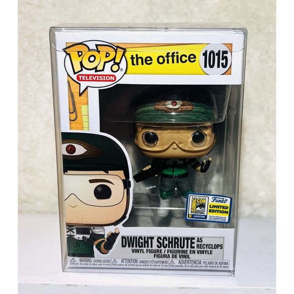 Funko Pop The Office Dwight Schrute as Recyclops #1015 Limited Edition 2020 SDCC - Picture 1 of 7